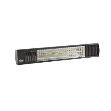 Rampe de chauffage électrique 2KW 61cm NOIR / terrasse/ intérieur BURDA