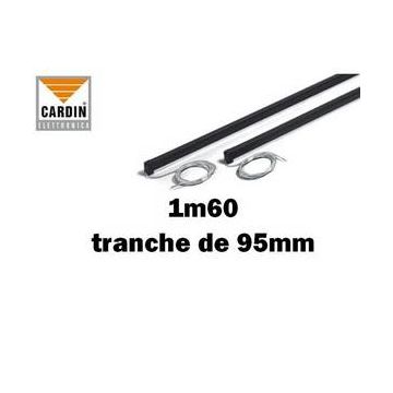 Barre palpeuse résistive NOIR 1m60 tranche 95 mm CARDIN