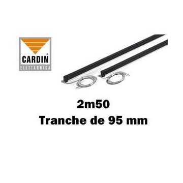 Barre palpeuse résistive NOIR 2m50 tranche 95 mm CARDIN