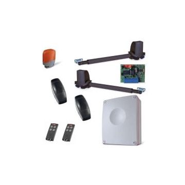 Kit de motorisation avec moteur droit et gauche 24V 2m et 150kg max 2téléco +programmateur. - CARDIN -