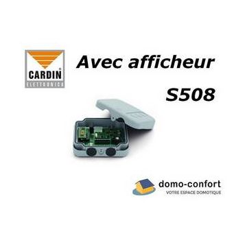 Récepteur modulaire avec afficheur en 868 Mhz pour 1000 codes S508 Cardin - RCQ508ND1