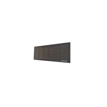 Grille de ventilation Noire 132x338 intérieur verrouillable/ obturable