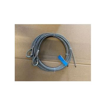 Paire de câble acier assemblé diamètre:4mm longueur 4 m / 1770N/mm²