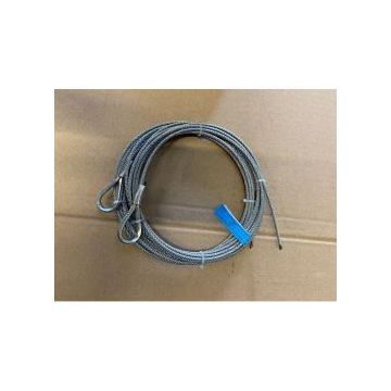 Paire de câble acier assemblé diamètre:5mm longueur 7 m / 1770N/mm²