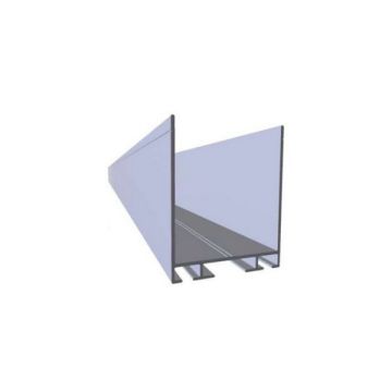 Profil alu - Rail Inférieur Et Supérieur H=55mm Mètre linéraire /  ne plus vendre