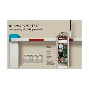 Barrière électrique ES 25HS avec lisse 2.500mm de long 0.9s d’ouverture ELKA
