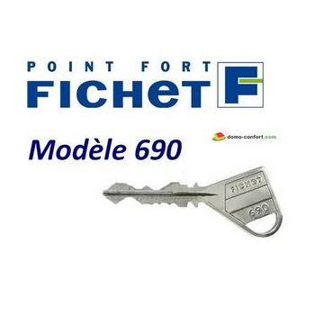 Reproduction de clé Fichet de type 666 FICHET