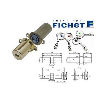 Cylindre de remplacement 787 Z doré 3* compatible serrure Vertibar SX FICHET