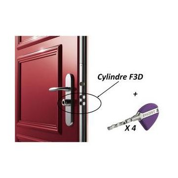 Cylindre monobloc F3D doré 3* compatible FORSTYL HiS SPHERIS HiS-XP FICHET