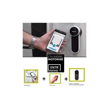 Serrure motorisée ENTR + clavier à codes  piloter votre porte dentrée via votre Smart Voir SY1870660