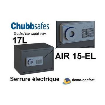 Coffre-fort de sécurité série AIR 10 - 9L - 7KG - serrure à clé CHUBBSAFE