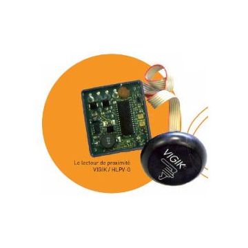 Badge électronique inox couleur Marron Intratone