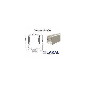 Coulisse / rail alu LR-MAXI pour lakal-rapide/ Blanc - LAKAL -