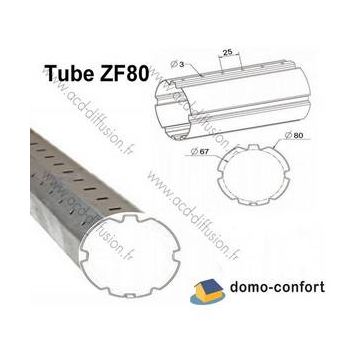 Axe / tube marque ZURFLUH FELLER  ZF54 de  54mm de diamètre acier galva