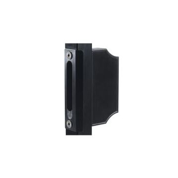 Gâche pour serrure style fer forgé profil carré 40mm noir. LOCINOX -