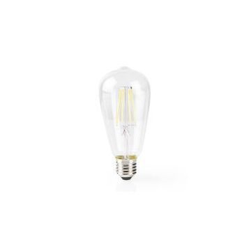 Ampoule à filament LED connectée autonome/douille E27 / ST64 / à variation blanc chaud/Smartlife - NEDIS