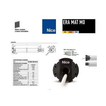 Moteur Era Mat MA Ø45mmrécepteur int.5Nm 17Rpmmax 9 kgfin course électr. NICE
