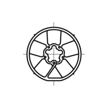 Roue moteur volet roulant NT5/T6 pour tube F5039 diam 60 - SIMU -