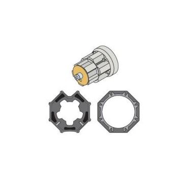 Adaptation moteur volet roulant NT5 diam 50 pour tube octogonal diam60 Simbac - SIMU -