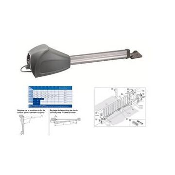 Automatisme enterré portail 1battant vantail DROIT (2m 200Kg)  jive200E SOMMER.