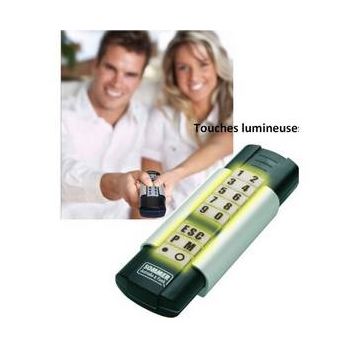 Émetteur portatif à 200 commandes GIGAcom porte industrielle + retour dinformation via la LED. SOMMER
