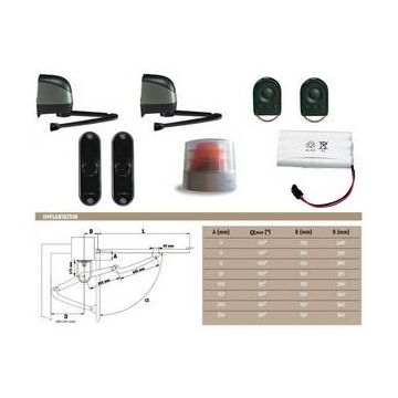 Moteur encastré pour portail battant montage enterré E370D RTS moteurseul. NEXISTE PLUS NON REMPLACE
