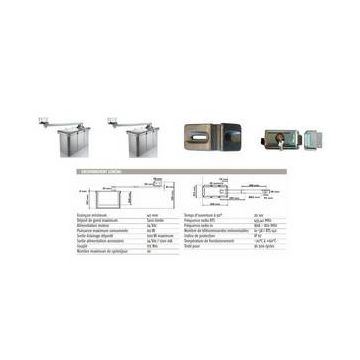 Automatisme motorisation à bras portail battant Pack Standard RTS AXOVIA 3S Somfy Remplacé par SY1216496