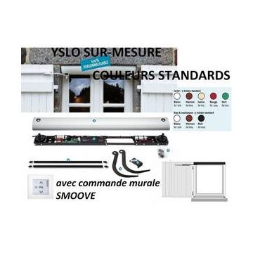 Kit YSLO FLEX RTS Motorisation volets 2 battant L 880 à 1520mm coloris blanc