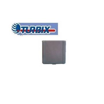Prise en métal carrée gris pour aspirateur centralisée TURBIX