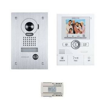 Kit vidéo couleur grand angle zoom mémoire image main libre platine encastré - remplacé par AIJPS4AED