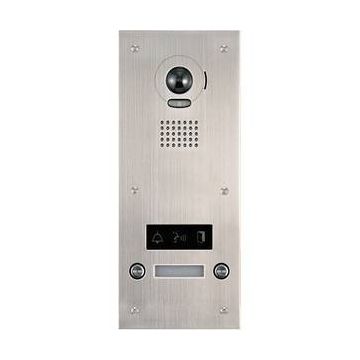 Platine vidéo inox encastrée 2BP synthèse vocale et pictos lumineux pour JM4MED