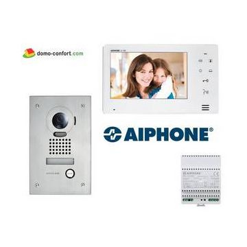 Kit vidéo platine encastrée antivandale avec moniteur écran 7’’ JOS1V AIPHONE