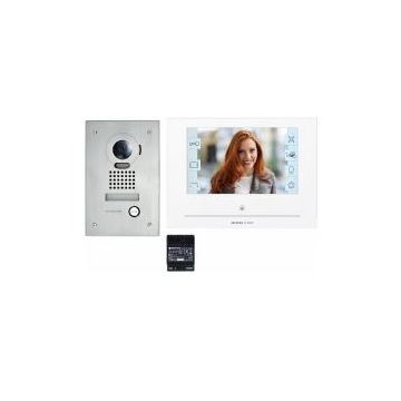 Kit portier vidéo connecté Wi-fi écran 7’’ tactile mémoire d’imageencastrée. - AIPHONE -