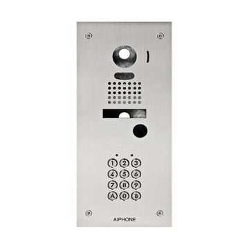 Façade inox 2 mm encastrée avec clavier 100 codes pour kits vidéo JK et JO