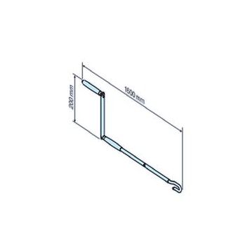 Manivelle articulée avec crochet Long 1600mm moteurs tubulaires stores et volets roulants - BECKER -
