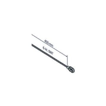 Anneau tige hexagonale long 450mm pouvant être raccourcie moteurs stores et volets roulants - BECKER -