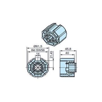 Roue O-S60 (45) pour détection dobstacle sensible moteur store P5-P13 et R7-R50 -BECKER-