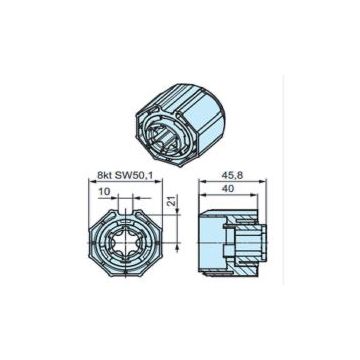 Roue S50 pour détection dobstacles sensible moteur stores P5-P13 etR7-R50 -BECKER-