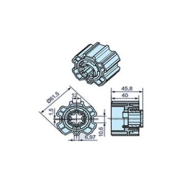 Roue O-ZF64 (45) pour détection dobstacle sensible moteur store P5-P13 et R7-R50 -BECKER-