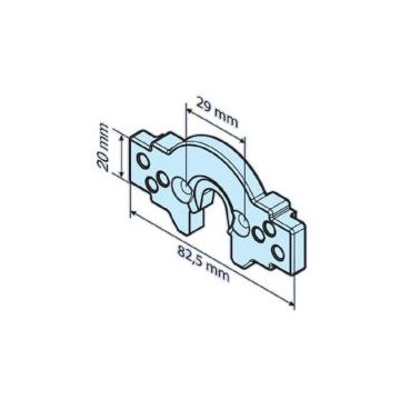 Pièce de raccordement renforcée C-Plug moteur tubulaire volet roulant R7-R40 (couple constant) - BECKER