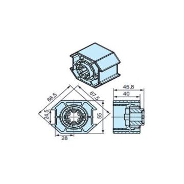 Roue O-SM70 (45) pour détection dobstacle sensible moteur store P5-P13 et R7-R50 -BECKER-