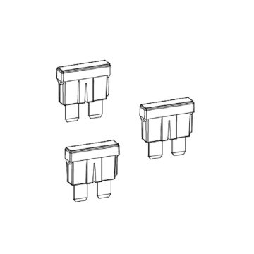 Sachet de 20 fusibles 4A - 15A pour SL1524, SLX1524, SL324 et SLX324 -CARDIN -