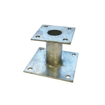 Pied fixe - hauteur 100 + fixations (4 goujons + 4 tirefonds) -ING-