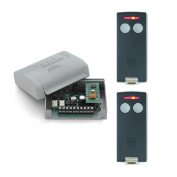 Kit 1 mini-récepteur + 2 télécommandes 2 canaux S504 / 433Mhz - CARDIN