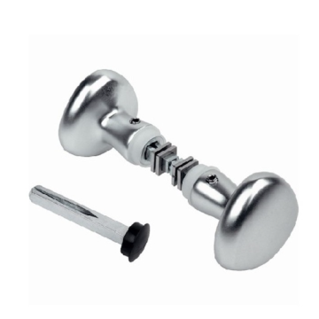 Paire de poignées boutons ronds en alu pour carré de 8mm, longu. 90mmLOCINOX