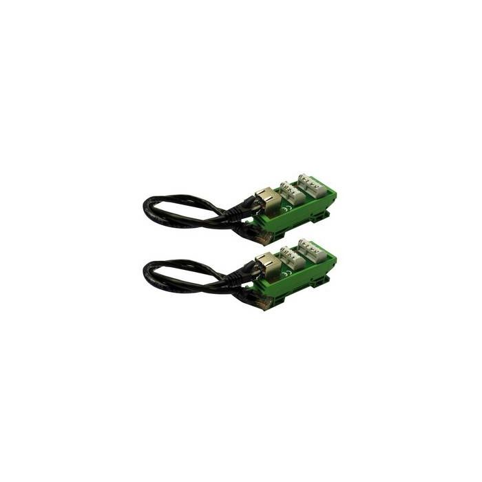 Connecteur RJ sur bornier pour raccorder des câbles type LYT ou SYT - Domo  Confort