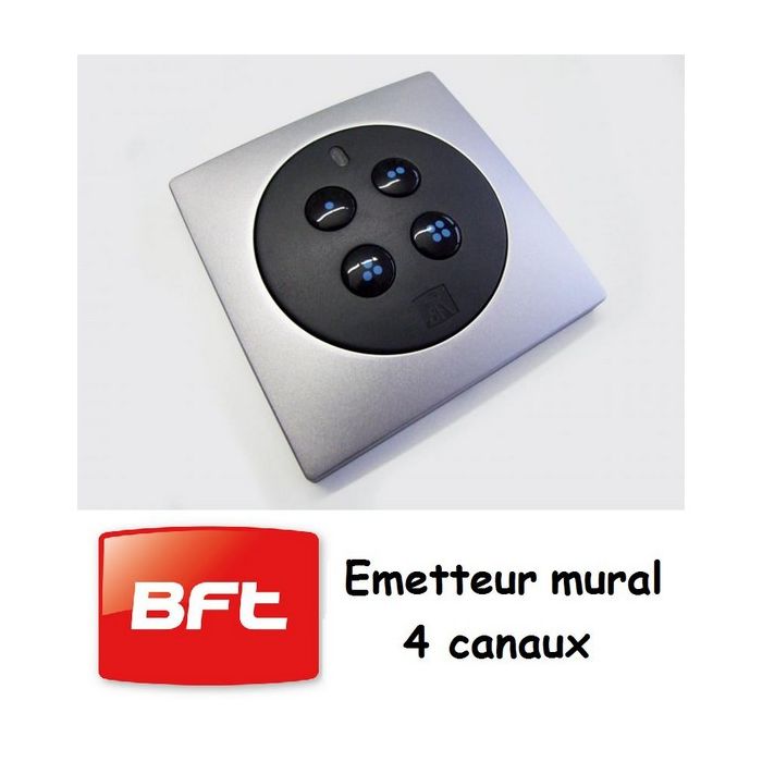 Télécommande / Emetteur mural 4 canaux - 433.92MHz BFT Remplacé parMIME PAD  BFT - Domo Confort